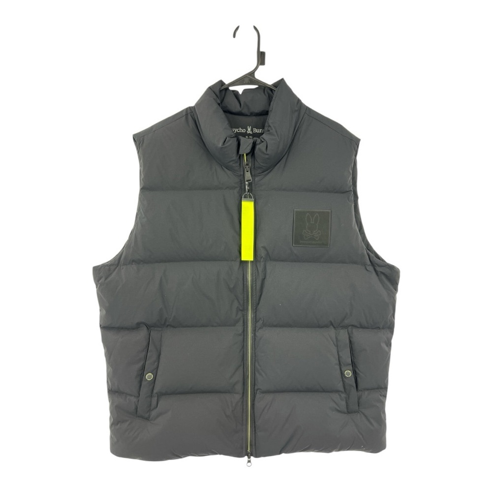 NW5T’S Psycho Bunny Anderson Down Puffer Vest X Large Men's Black Puffer Vest